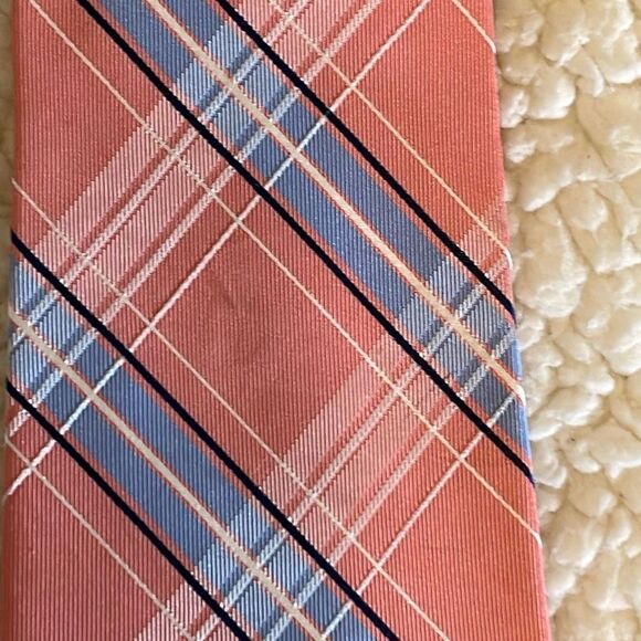 U.S.Polo Bundle of 2 100% Silk Ties‎ Coral and Purple - Picture 3 of 6